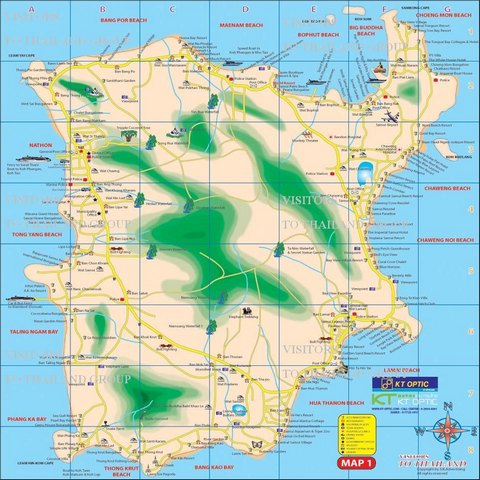 Samui Island Maps